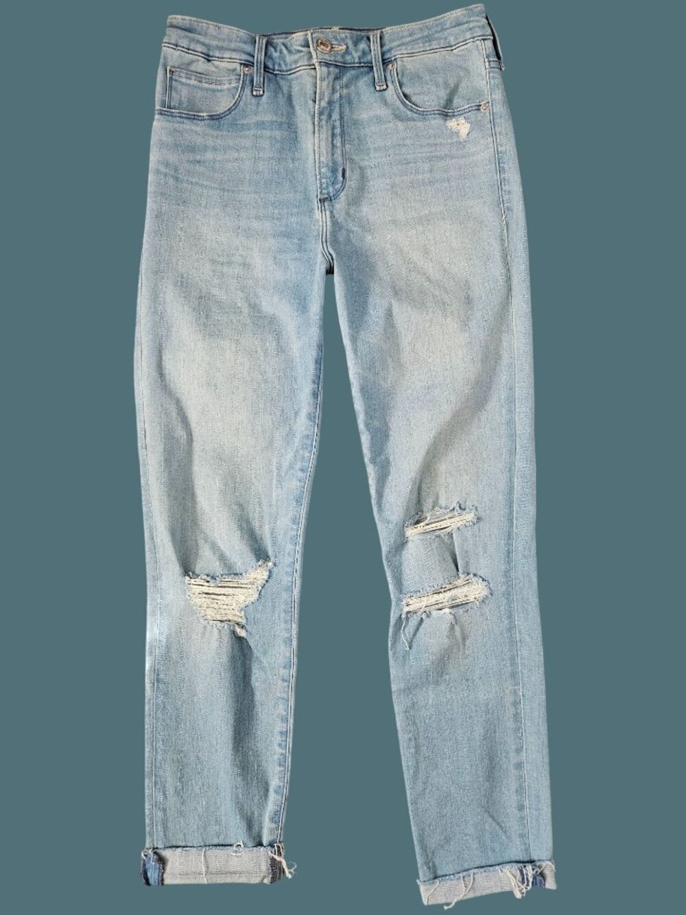 Abercrombie and Fitch Simone High Rise Super Skinny Distressed Jeans Women Size